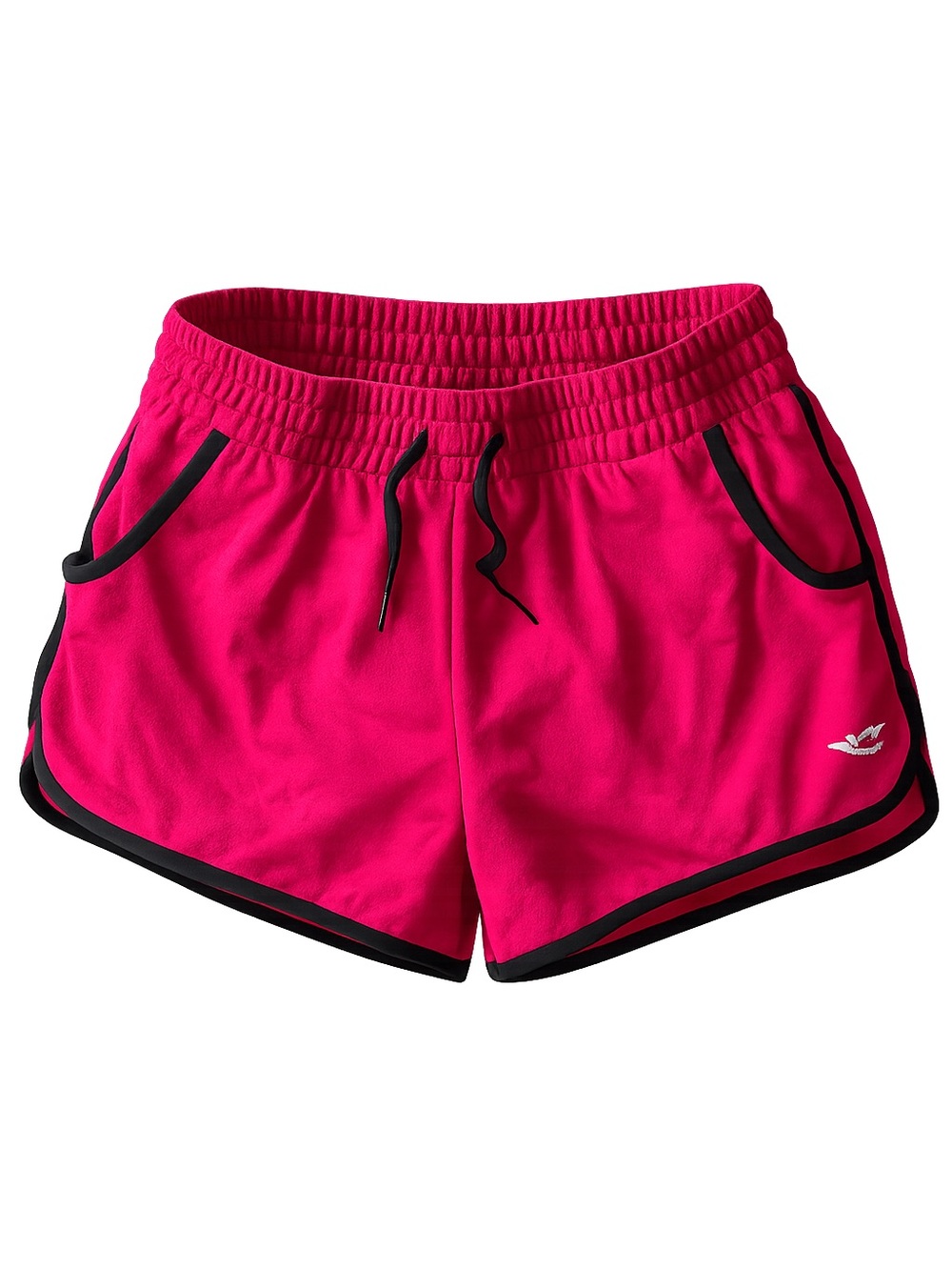 Pony Women’s Bright Pink Athletic Shorts with Black Trim M